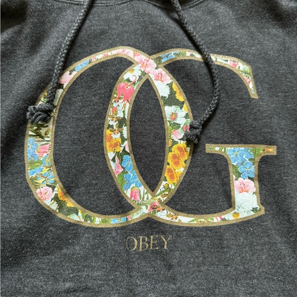 Obey Worldwide OG in Flowers Hoodie M - Picture 4 of 4